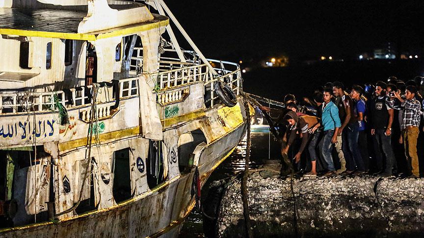 Akdeniz de batan göçmen teknesi çıkarıldı!
